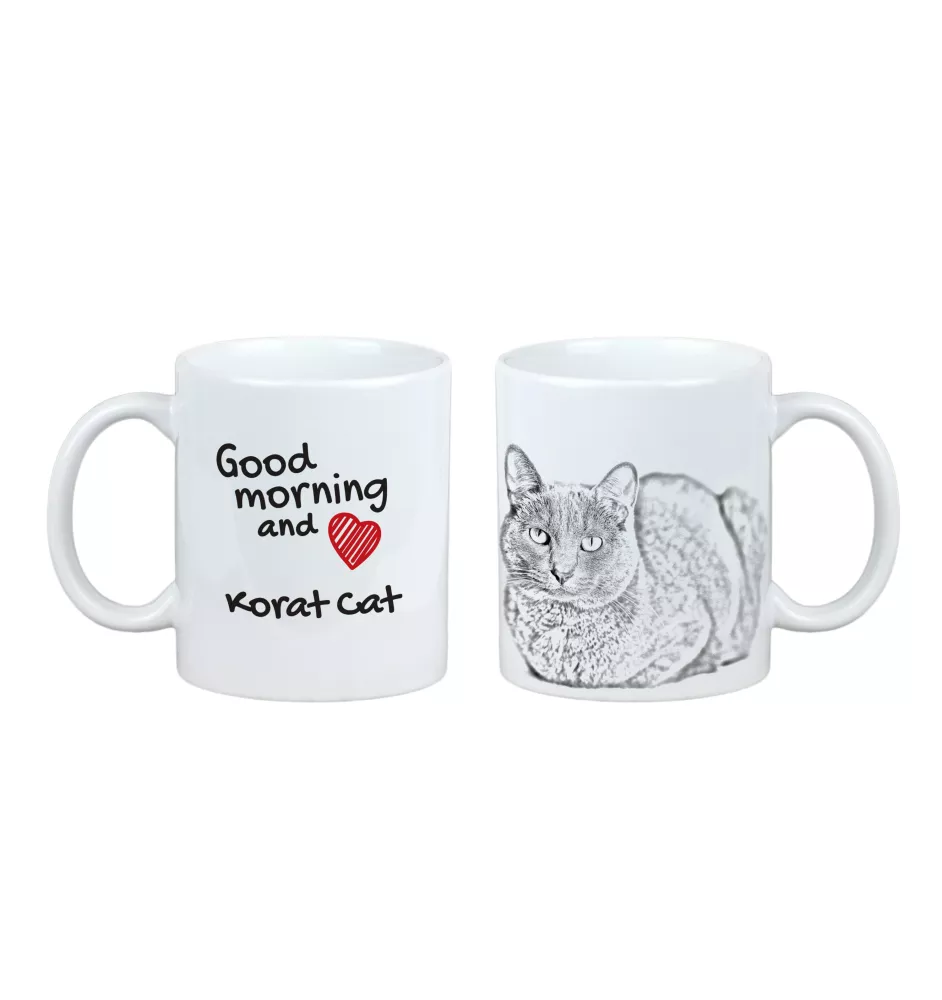 Korat kubek z kotem good morning Art-Dog