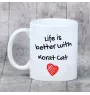 Korat - cup with a cat, cup with a photo, personalized gift from the Art-Dog brand