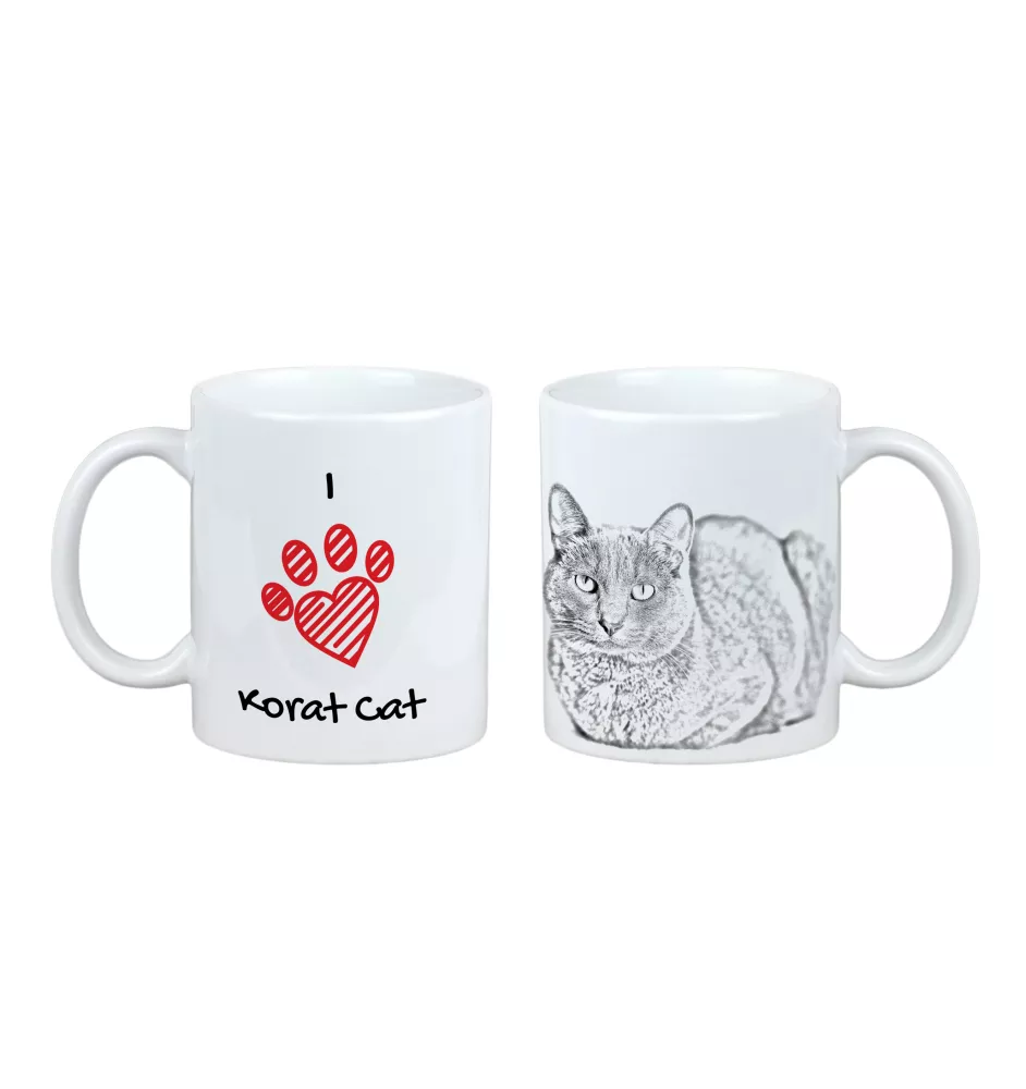 Korat - Tasse mit Katze, entzückende Tasse mit Grafik, Geschenk mit Ihrem Foto von der Marke Art-Dog