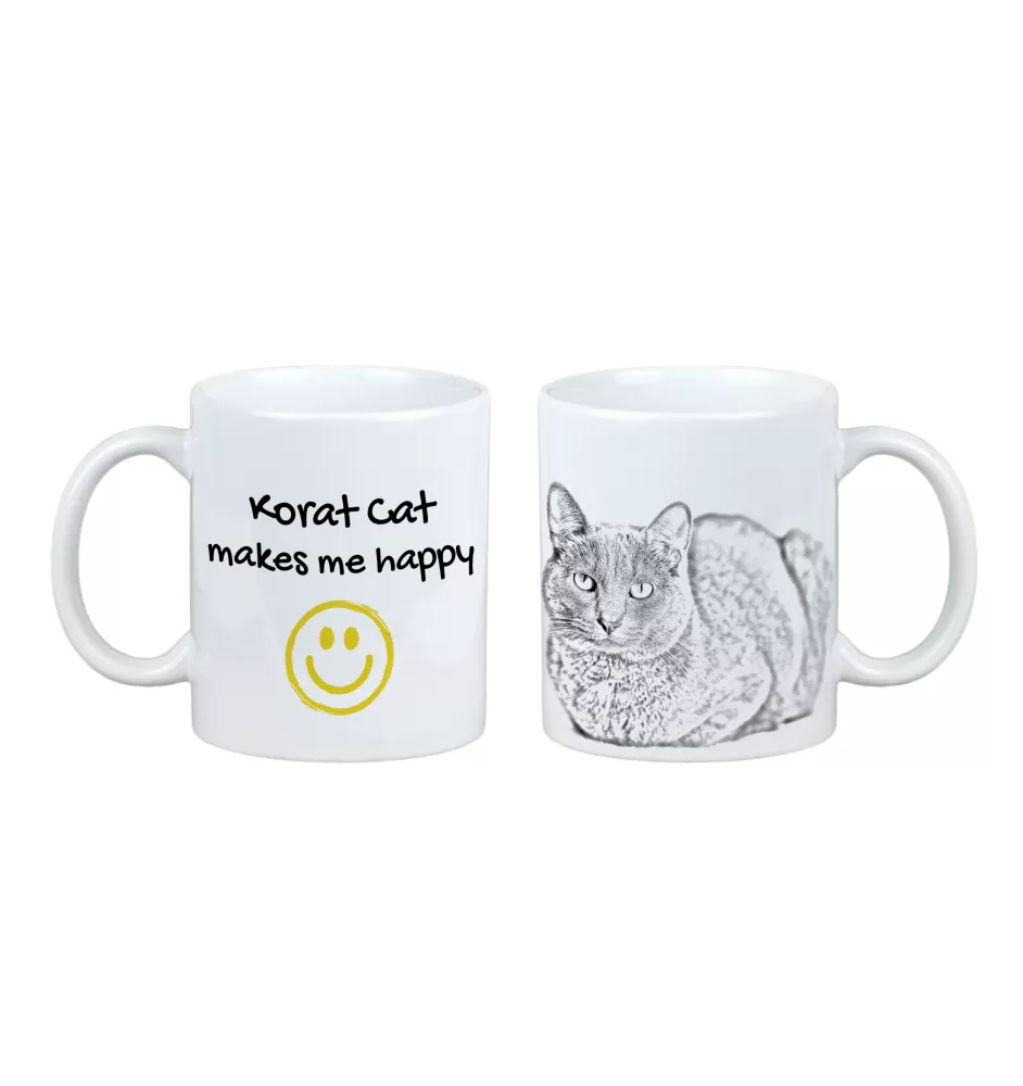 Korat - tasse avec un chat, une tasse joyeuse pour les amoureux des chiens, un cadeau personnalisé de la marque Art-Dog