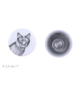 Kurilian bobtail - earrings with a beloved cat, own photo, perfect gadget for cat lovers from the Art.-Dog brand.