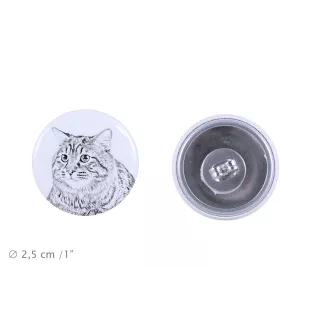Kurilian bobtail à poil long - boucles d'oreilles avec votre chat bien-aimé, photo personnelle, accessoire parfait pour les amoureux des chats de la marque Art.-Dog
