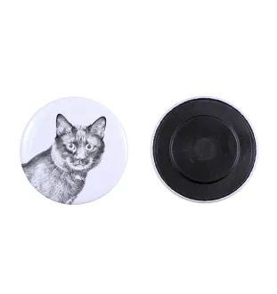 Kurilian bobtail - collection of unique magnets, own photo, Art-Dog brand