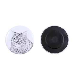 Kurilian bobtail longhaired - collection of unique magnets, own photo, Art-Dog brand