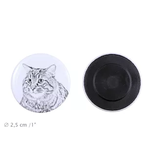 Kurilian bobtail longhaired - collection of unique magnets, own photo, Art-Dog brand