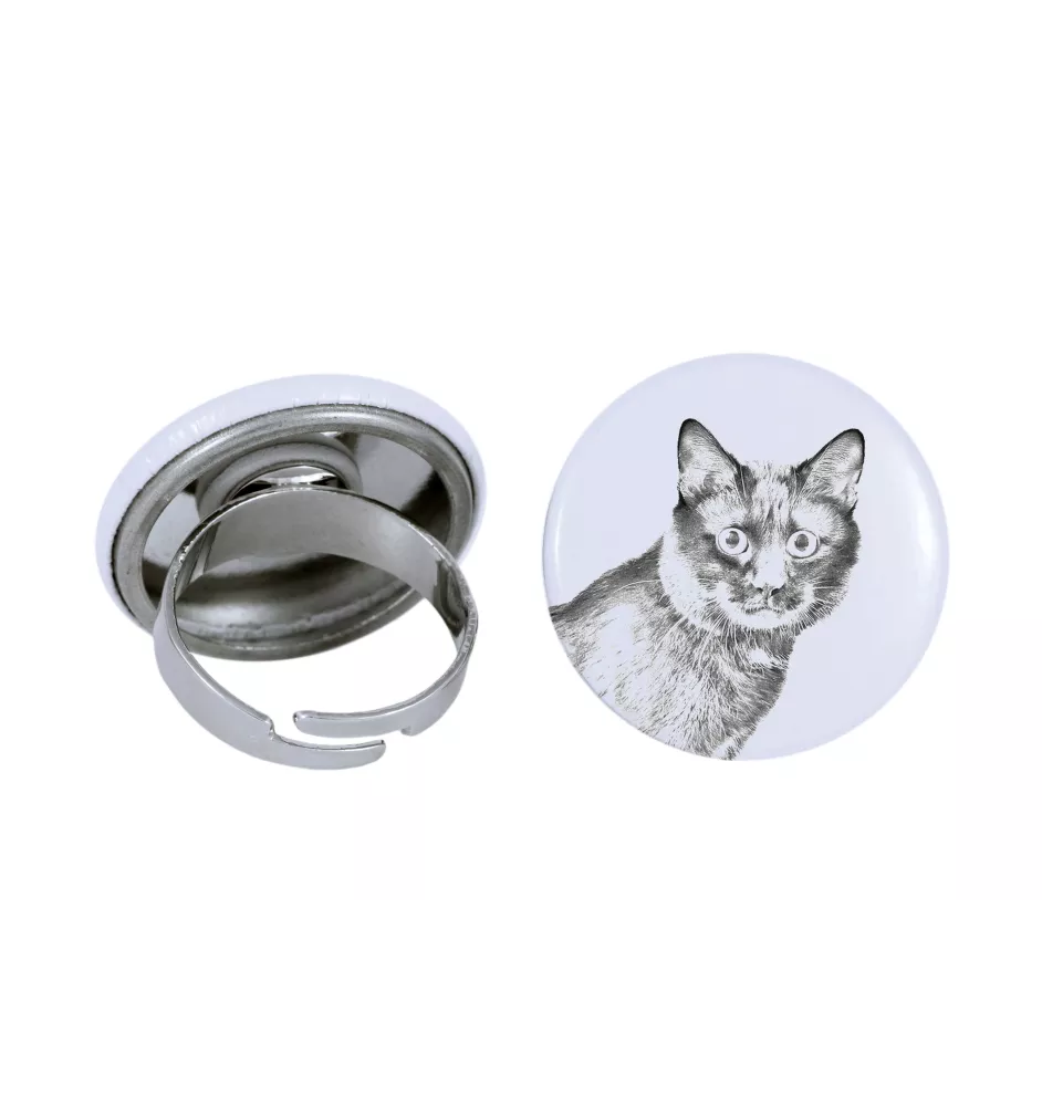 Kurilian bobtail - unique ring, handmade, women's jewelry by Art-Dog