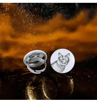 Kurilianer Bobtail - ein einzigartiger Ring, handgefertigt, Damenschmuck der Marke Art-Dog