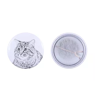 Kurilian bobtail à poil long - un accessoire de sac à dos, un badge personnalisé, l'accessoire parfait pour les amoureux des animaux de la marque Art-Dog