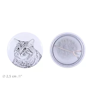 Kurilian bobtail à poil long - un accessoire de sac à dos, un badge personnalisé, l'accessoire parfait pour les amoureux des animaux de la marque Art-Dog