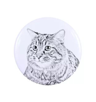 Kurilian bobtail longhaired - collection of unique magnets, own photo, Art-Dog brand