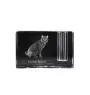 Kurilianer Bobtail - Stifthalter, Kristallorganizer mit Katzenfoto, einzigartige Schreibtischdekoration der Marke Art-Dog