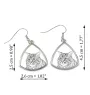 Kurilian bobtail à poil long - boucles d'oreilles avec un chat, boucles d'oreilles pendantes avec une image, bijoux personnalisés avec l'impression de la marque Art-Dog