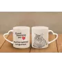 Kurilianer Bobtail Tasse mit Katze, entzückende Tasse mit herzförmigem Henkel, universelles Geschenk der Marke Art-Dog