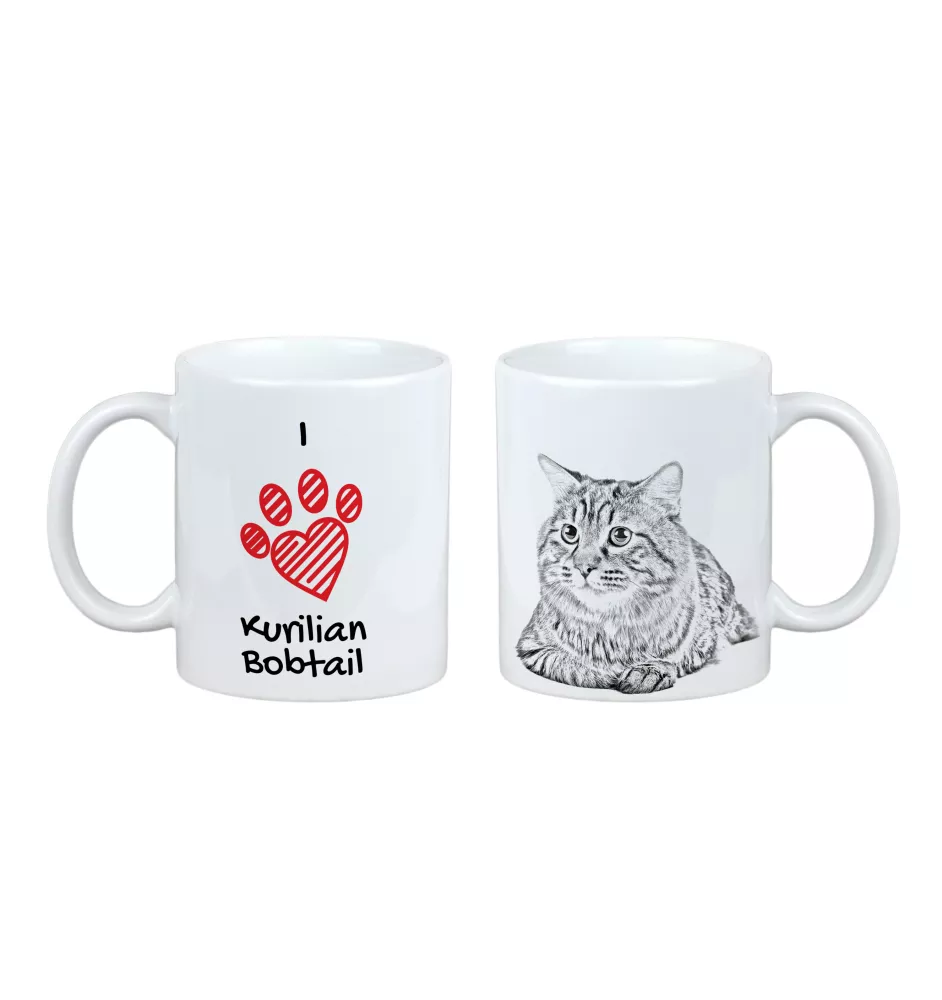 Kurilianer Bobtail - Tasse mit Katze, entzückende Tasse mit Grafik, Geschenk mit Ihrem Foto von der Marke Art-Dog