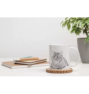Kurilianer Bobtail - Tasse mit Katze, entzückende Tasse mit Grafik, Geschenk mit Ihrem Foto von der Marke Art-Dog