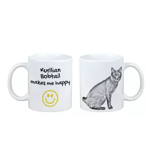 Kurilian bobtail I - cat mug, cheerful mug for a dog lover, personalized gift from the Art-Dog brand