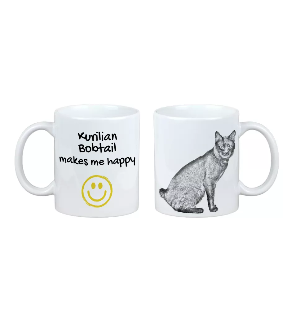 Bobtail kurilien I - tasse avec un chat, une tasse joyeuse pour les amoureux des chiens, un cadeau personnalisé de la marque Art-Dog