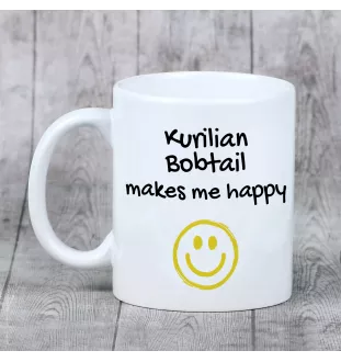 Kurilianer Bobtail I - Tasse mit Katze, fröhliche Tasse für Hundefreunde, personalisiertes Geschenk der Marke Art-Dog