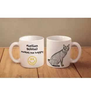 Bobtail kurilien I - tasse avec un chat, une tasse joyeuse pour les amoureux des chiens, un cadeau personnalisé de la marque Art-Dog