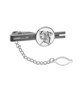 Danish-Swedish Farmdog - tie clip with a dog, personalized tie clip, a unique gift for a man from the Art-Dog brand
