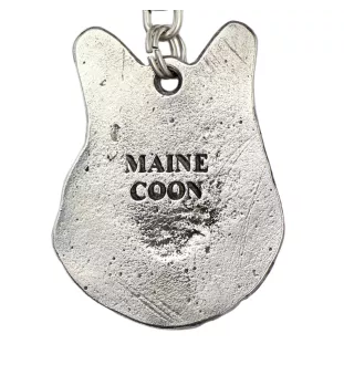 Maine Coon - collier avec un chien, pendentif en plaqué argent pour les fans de chiens, bijoux uniques de la marque Art-Dog