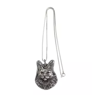 Maine Coon - Hundehalsband, einzigartiger Schmuck für den Hundefan, einzigartiger Kreuzotter-Anhänger der Marke Art-Dog