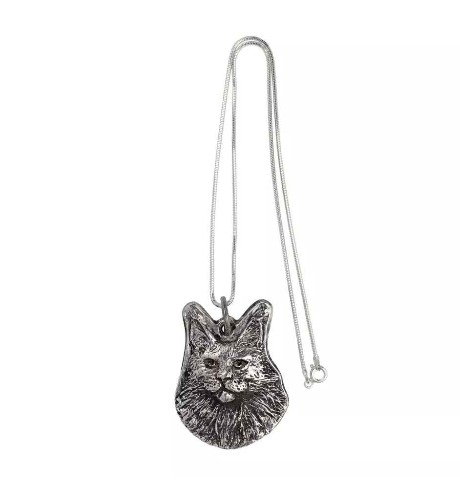 Maine Coon - Hundehalsband, einzigartiger Schmuck für den Hundefan, einzigartiger Kreuzotter-Anhänger der Marke Art-Dog