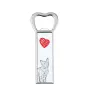 LaPerm Cat - bottle opener with a cat, personalized fridge opener, unique gift for men by Art-Dog brand