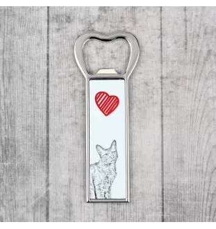 LaPerm Katze - Flaschenöffner mit Katze, personalisierter Kühlschranköffner, ein einzigartiges Geschenk für Männer von der Marke Art-Dog.