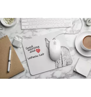 LaPerm Katze - Mauspad mit Druck, personalisiertes Mauspad mit Katze, einzigartiges Gadget für Büroangestellte von Art-Dog.