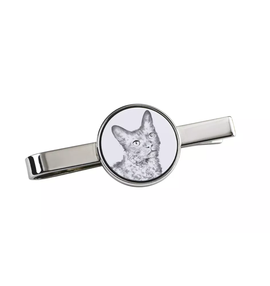LaPerm Katze - Krawattenklammer mit Katzenmotiv, personalisierter Krawattenclip, einzigartiges Geschenk für Männer von der Marke Art-Dog