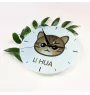 Li Hua - Drachenli - MDF-Uhr mit Grafik und Logo der Marke Art-Dog