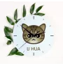 Li Hua - Drachenli - MDF-Uhr mit Grafik und Logo der Marke Art-Dog