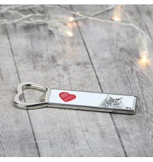 Maine Coon - bottle opener with a cat, personalized fridge opener, unique gift for men by Art-Dog brand