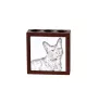 LaPerm Cat - pen holder with a cat, desk organizer with a print, personalized desk decoration by Art-Dog brand