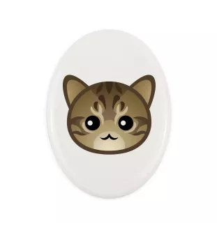 Li Hua - Drachenli - Grabplatte aus Keramik mit Grafik und Schriftzug der Marke Art-Dog