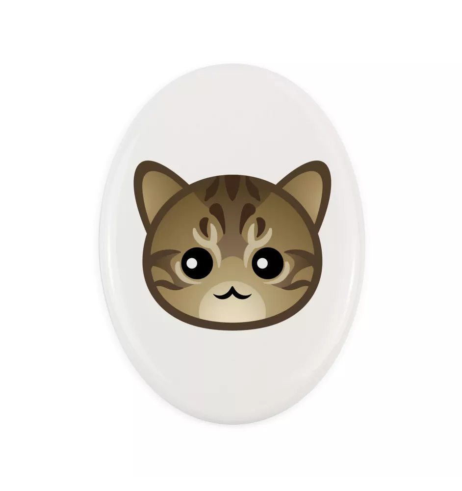 Li Hua - Drachenli - Grabplatte aus Keramik mit Grafik und Schriftzug der Marke Art-Dog