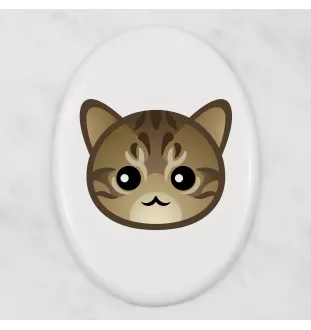 Li Hua - Drachenli - Grabplatte aus Keramik mit Grafik und Schriftzug der Marke Art-Dog