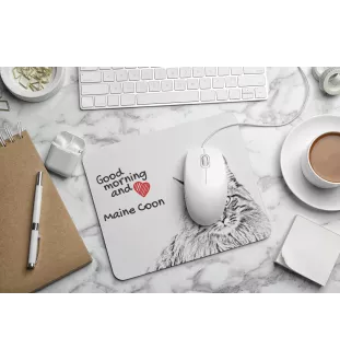 Maine Coon - mouse pad with print, personalized cat pad, unique gadget for an office worker from the Art-Dog brand