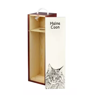 Maine Coon pudełko na wino z kotem Art-Dog