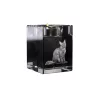 Laperm - Bougeoir avec photo de chat, porte bougie en cristal, cadeau personnalisé par la marque Art-Dog