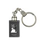 Danish-Swedish Farmdog - Crystal key ring with dog photo, illuminated key ring, unique gift by Art-Dog brand