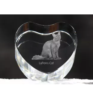 Laperm serce kryształowe z kotem Art-Dog