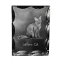 Chat LaPerm - cristal avec une photo de chat, une statuette en verre avec une photo, un cadre exceptionnel avec une photo de la marque Art-Dog