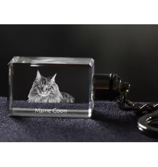 Maine Coon brelok szescienny z kotem Art-Dog
