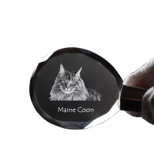 Maine Coon brelok do kluczy kryształowy z kotem Art-Dog