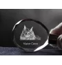 Maine Coon brelok do kluczy kryształowy z kotem Art-Dog