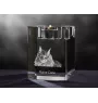 Maine Coon - Kerzenhalter mit Katzenfoto, Teelichthalter aus Kristall, personalisiertes Geschenk der Marke Art-Dog