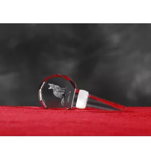 LaPerm Katze - Kristallflaschenverschluss mit Katze, einzigartiger Weinverschluss mit Foto, personalisiertes Geschenk für Sommelier der Marke Art-Dog