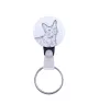 Chat LaPerm - Porte-clés fait à la main avec l'image d'un chat, breloque pour sac, produit de la marque Art-Dog
